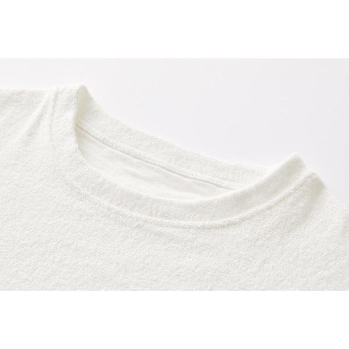 宮崎タオル Tシャツ 半袖 白 日本製 今治タオルTシャツ いまばりタオル 