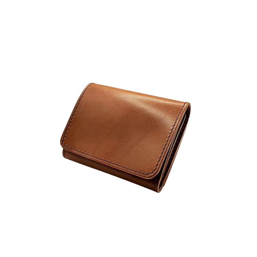 栃木レザー ミニ財布 二つ折り ミニウォレット 小型 バイカラー 日本製