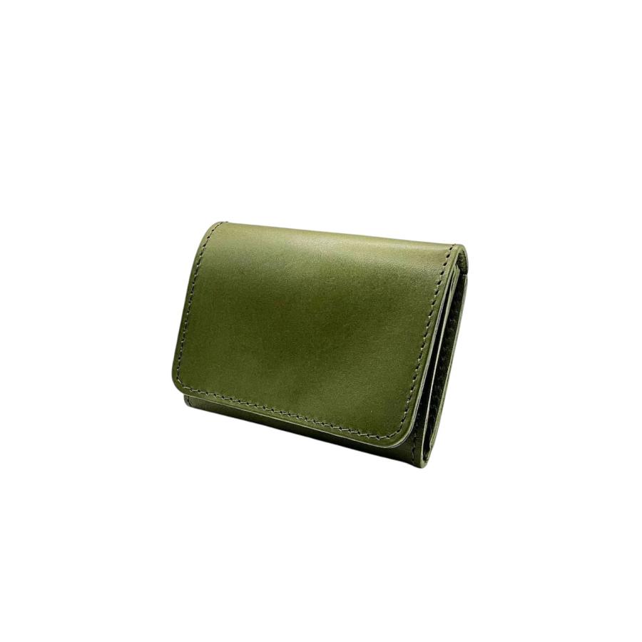 栃木レザー ミニ財布 二つ折り ミニウォレット 小型 バイカラー 日本製