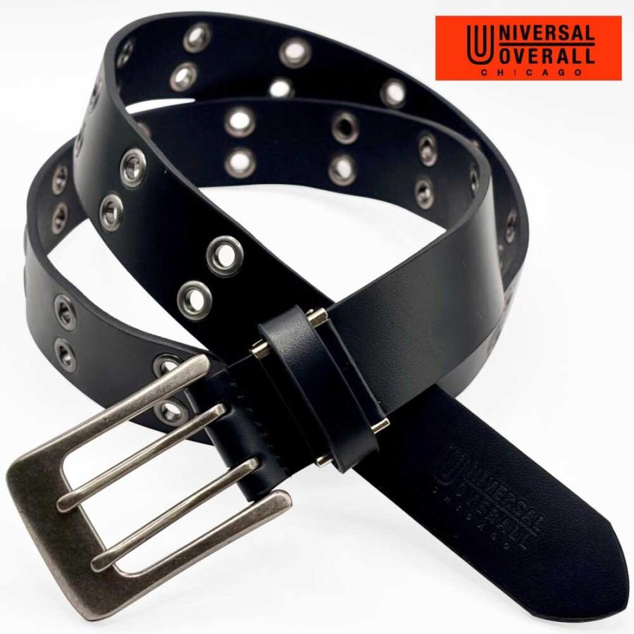 UNIVERSAL OVERALL 35mm ダブルピン レザーベルト 本革 牛革