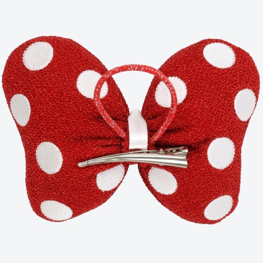ディズニーリゾート限定】ヘアゴム ミニーマウス リボン 水玉 赤