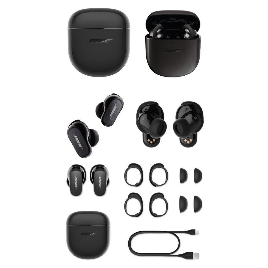 BOSE QuietComfort Earbuds II Bluetooth 5.3 IPX4 防滴 ノイズキャンセリング完全ワイヤレスイヤホン  Triple Black ボーズ QC Earbuds II BLK