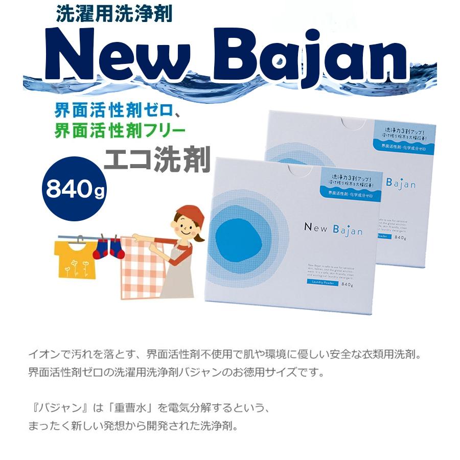 洗濯洗剤 粉末 ニューバジャン 840g 2個 セット 衣類用洗浄剤 洋服