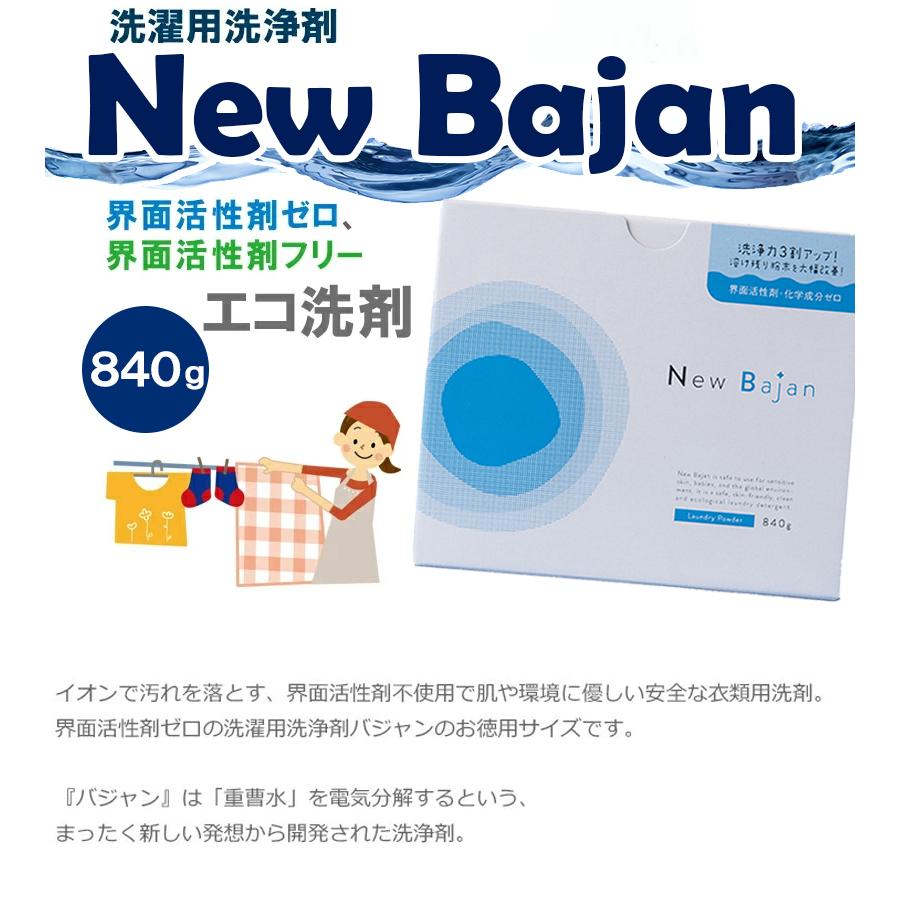 洗濯洗剤 粉末 ニューバジャン 840g 衣類用洗浄剤 洋服 業務用 界面