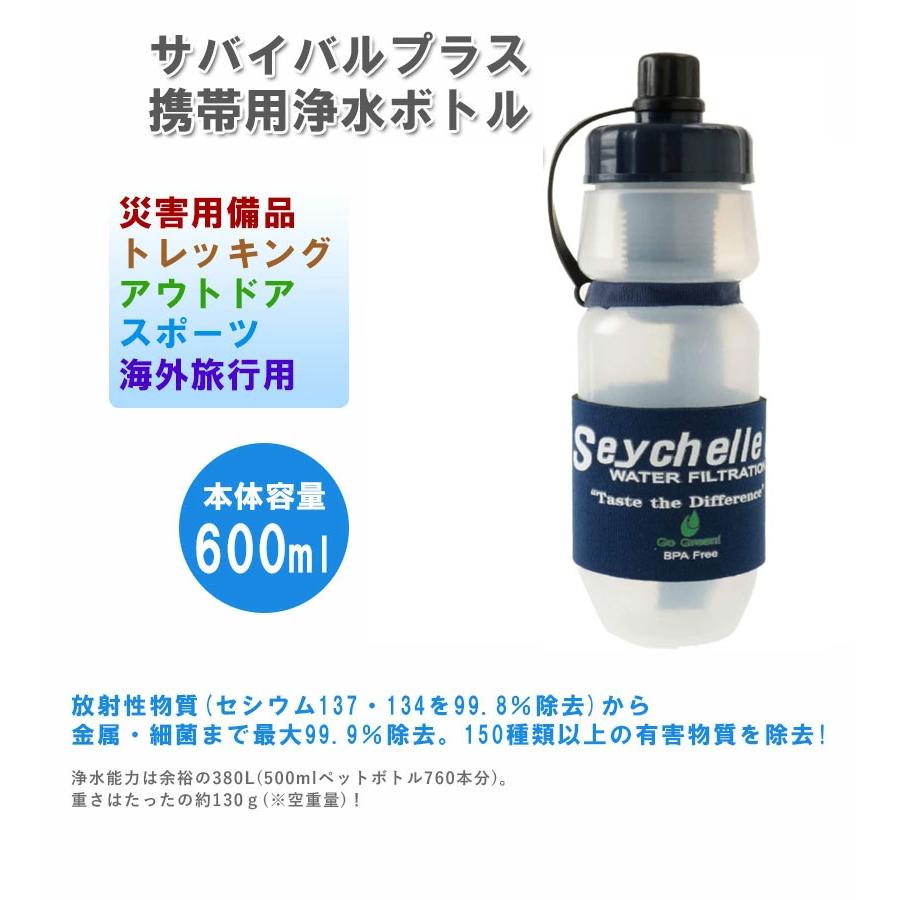 セイシェル seychelle サバイバルプラス 携帯浄水ボトル スタンダード SPT-001-BA :u002601:ライフスタイル生活雑貨のMofu - 通販 - Yahoo!ショッピング セイシェル seychelle サバイバルプラス 携帯浄水ボトル スタンダード SPT-001-BA :u002601:ライフスタイル生活雑貨のMofu - 通販 - Yahoo!ショッピング