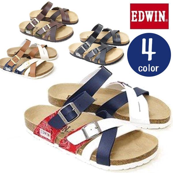 Edwin エドウィン サンダル メンズ 25ー28cm 全3色 クロスバンド フットベットサンダル Ew9166 おしゃれ U ライフスタイル 生活雑貨のmofu 通販 Yahoo ショッピング