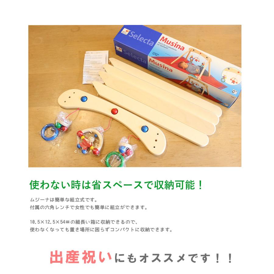 セレクタ社 木のおもちゃ ベビージム ムジーナ ドイツ製 木製 セレクタ社 木のおもちゃ ベビージム ムジーナ ドイツ製 木製