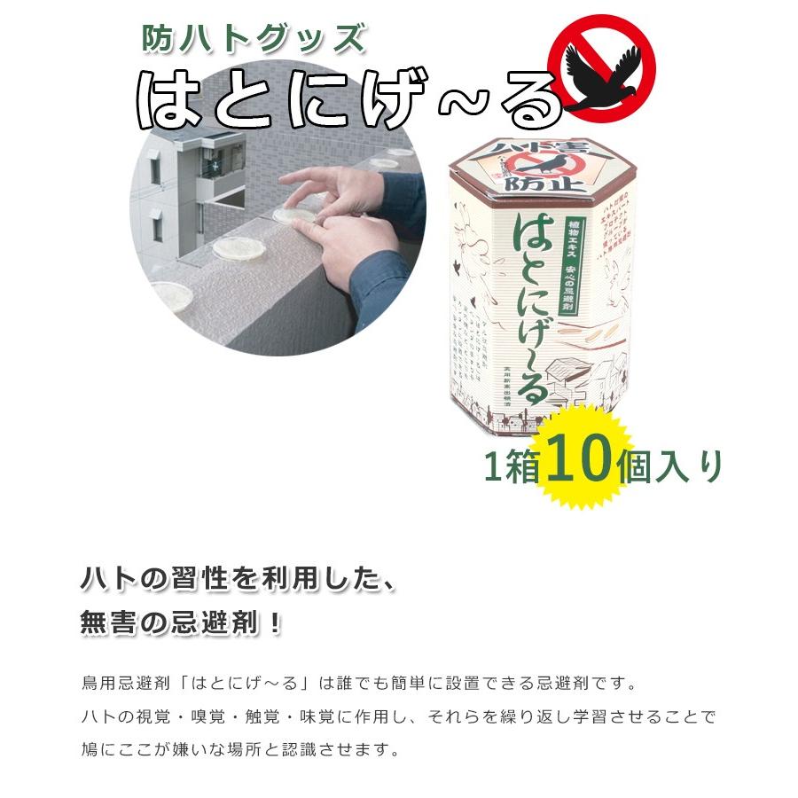はとにげーる 鳩対策 糞害防止 鳥用 忌避剤 はとにげ〜る ハト除け ハト避け 退治|ライフスタイル生活雑貨のMofu|01