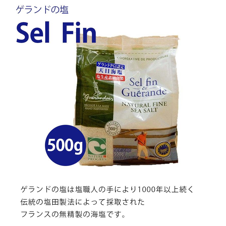 ゲランドの塩 セルファン 500g×2袋セット フランス産 細粒 食塩 基礎調味料 業務用 大容量|ライフスタイル生活雑貨のMofu|01
