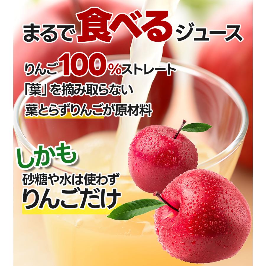 青森 りんごジュース 100%ストレート果汁 1000g×6本セット 林檎