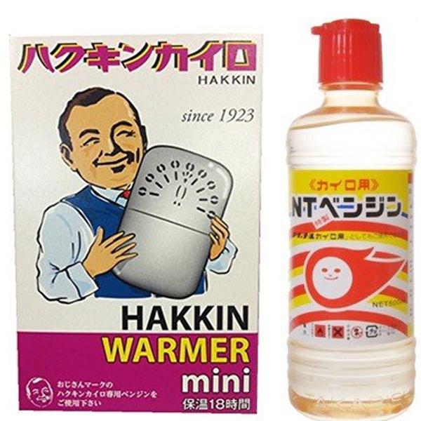 ハクキンカイロmini + NTベンジン500mlセット オイルカイロ 携帯用