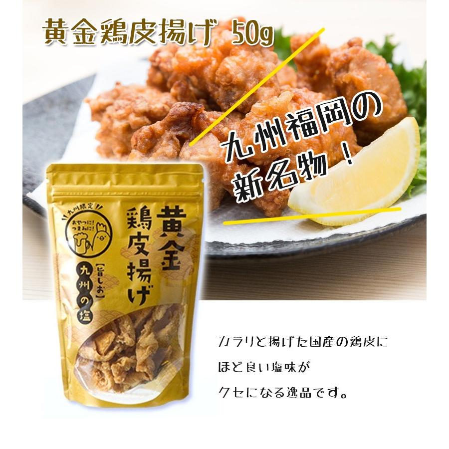 九州 丸一食品 黄金鶏皮揚げ 50g×5袋セット 国産 おつまみ おやつ