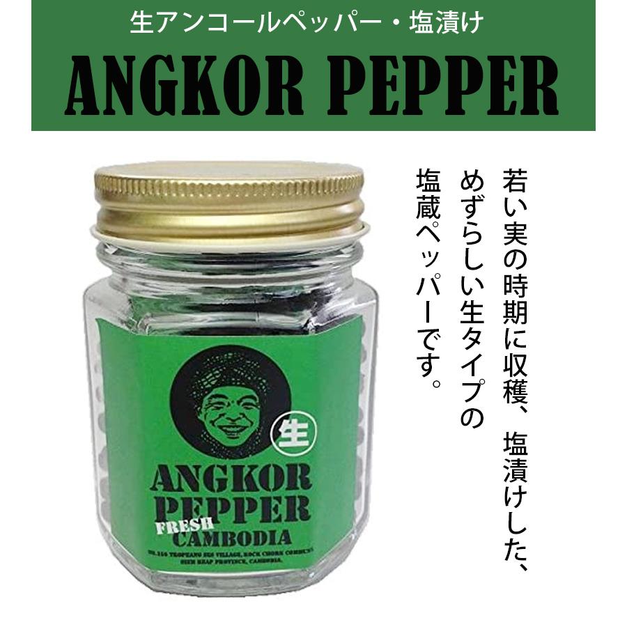最大53 Offクーポン 生アンコールペッパー 瓶入り 50g カンボジア産 生胡椒 コショウの塩漬け 調味料 塩蔵ブラックペッパー Sarozambia Com