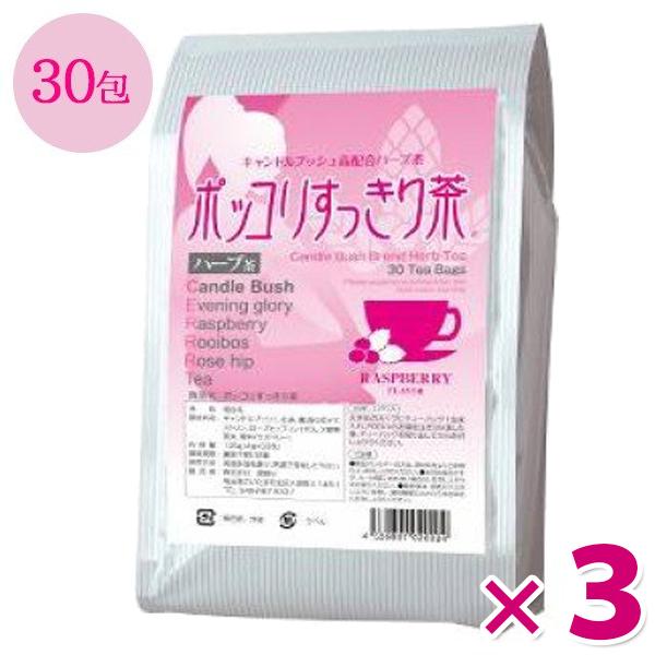源齋 ポッコリすっきり茶 30包×3個セット ティーパック ハーブティー キャンドルブッシュ配合 健康茶