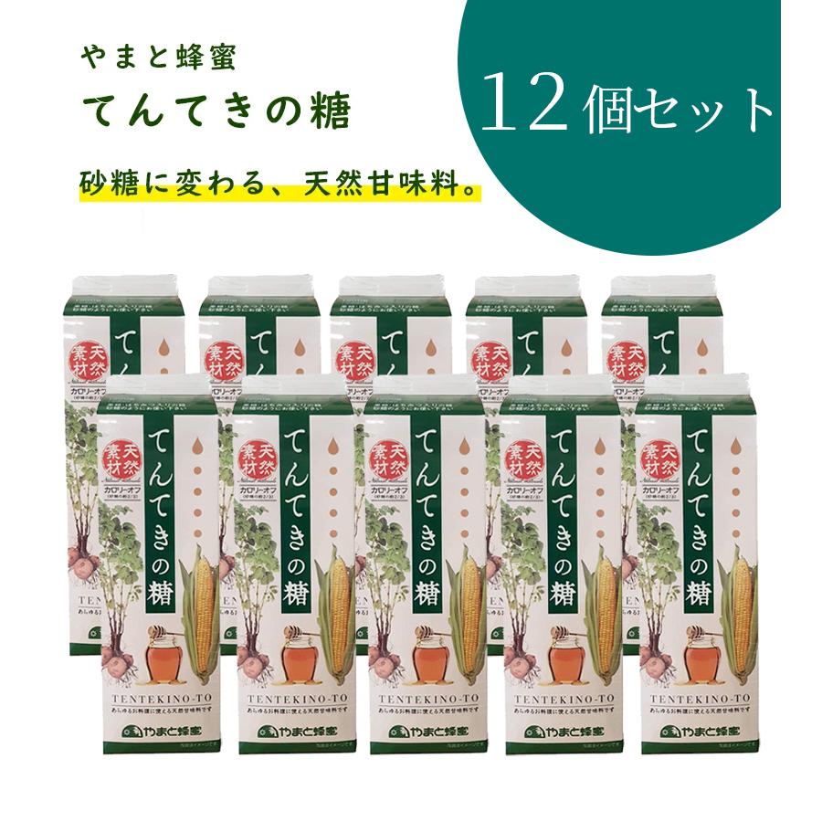 天然甘味料 てんてきの糖 1200g×12本セット 紙パック はちみつ入り 調味料 やまと蜂蜜 砂糖代用 ジャビー｜select-mofu-y｜02