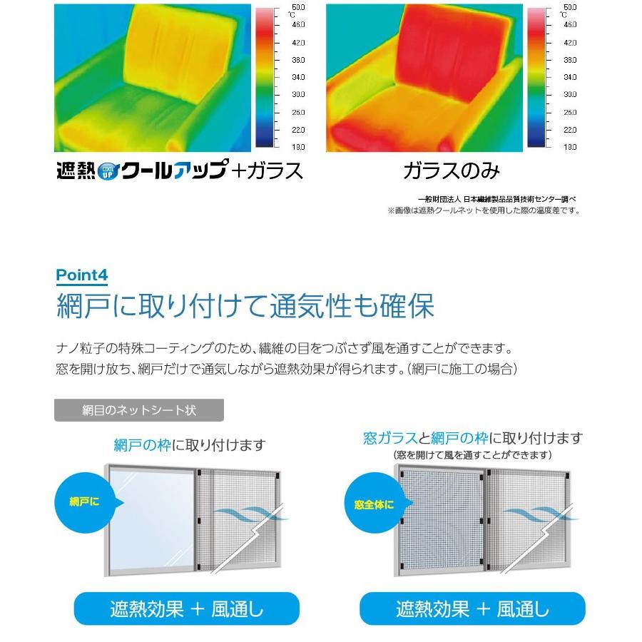 セキスイ 遮熱クールアップ 100×200cm 2枚組×2個セット UVカット 窓用
