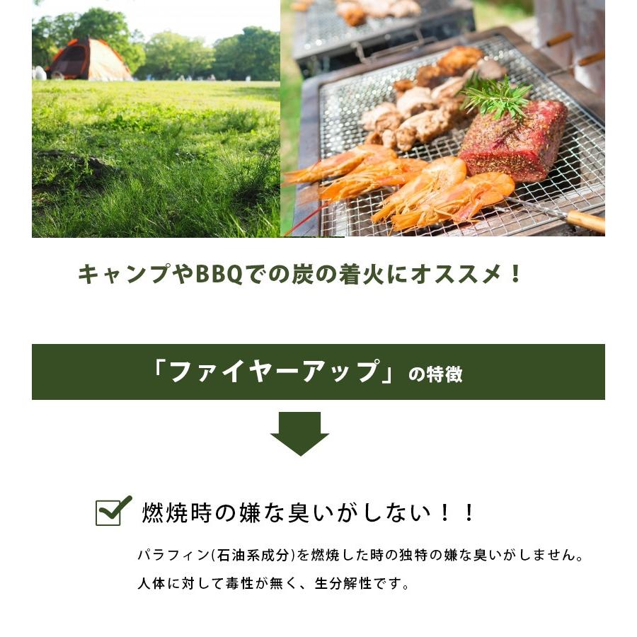 ファイヤーアップ 100キューブ 8個セット バケット 薪ストーブ