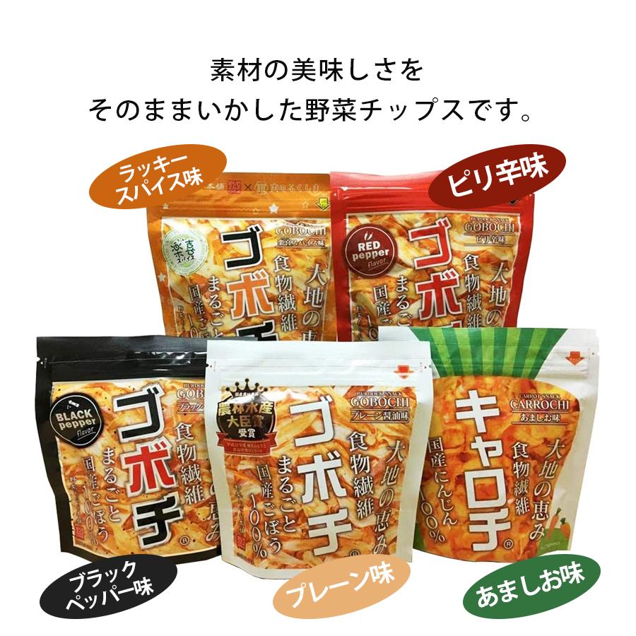 野菜チップス 国産 ゴボチ4種 キャロチ 計5袋セット お菓子 やさいスナック おつまみ ギフト U5096 ライフスタイル 生活雑貨のmofu 通販 Yahoo ショッピング