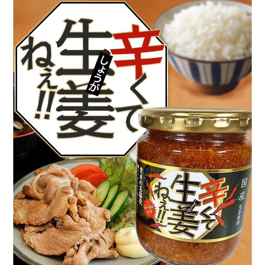 吾妻食品 うまくて生姜ねぇ 240g 辛くて生姜ねぇ シリーズ しょうが