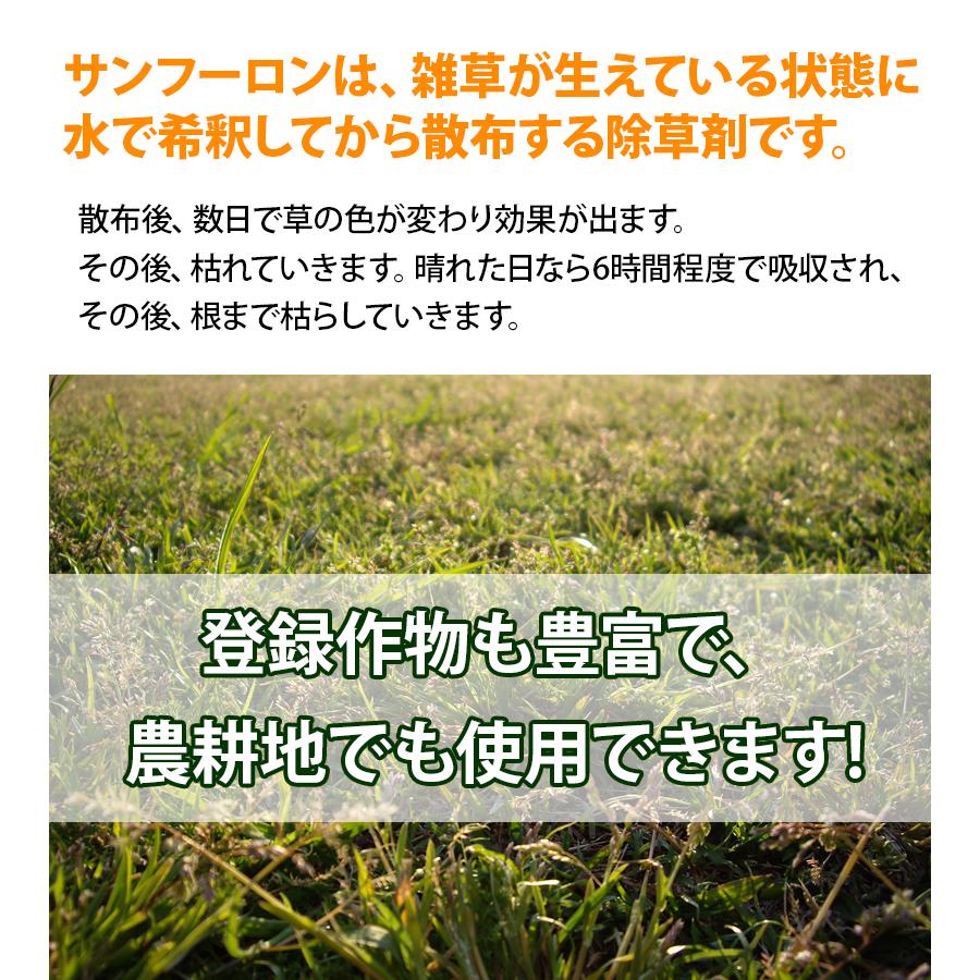 除草剤 サンフーロン 液剤 2L 業務用 希釈使用 アミノ酸系 園芸用品 畑 雑草対策 駆除 大成農材 | 大成農材 | 02