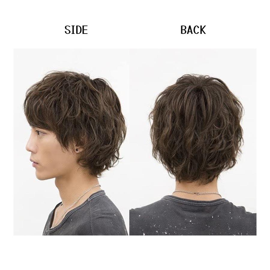 メンズウィッグ スマートマッシュ(ローライトブラウン)(ファッションウィッグ,ラパンドアールオム,イメチェン) メンズウィッグ ラパンドアール オム デザイン スマート マッシュ ロー