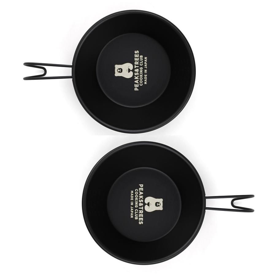 【新品未使用】BRUNTシェラカップ ブラック 2個セット　アウトドア PEAKS＆TREES アウトドア クッカー キャンプ シェラカップ 直火