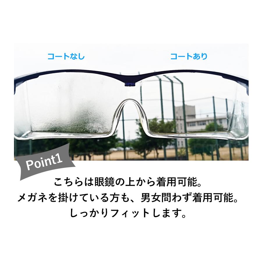 アイケア グラス プレミアム EC-10 全4色 医療用 ゴーグル 女性 男性 眼鏡の上から 曇り止め 飛沫感染防止 保護メガネ ウイルス対策 花粉対策｜select-mofu-y｜04