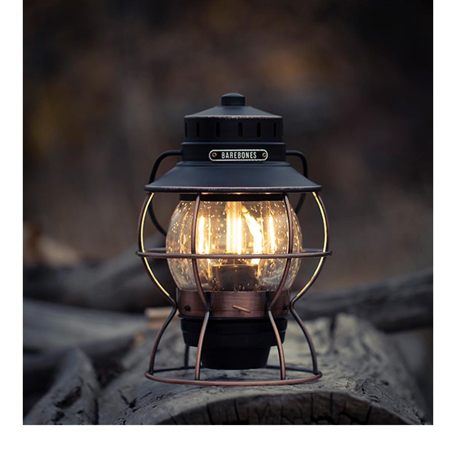 BAREBONES(ベアボーンズ) レイルロードランタン　電池とケース付き 楽天市場】ベアボーンズリビング レイルロードランタン LED USB