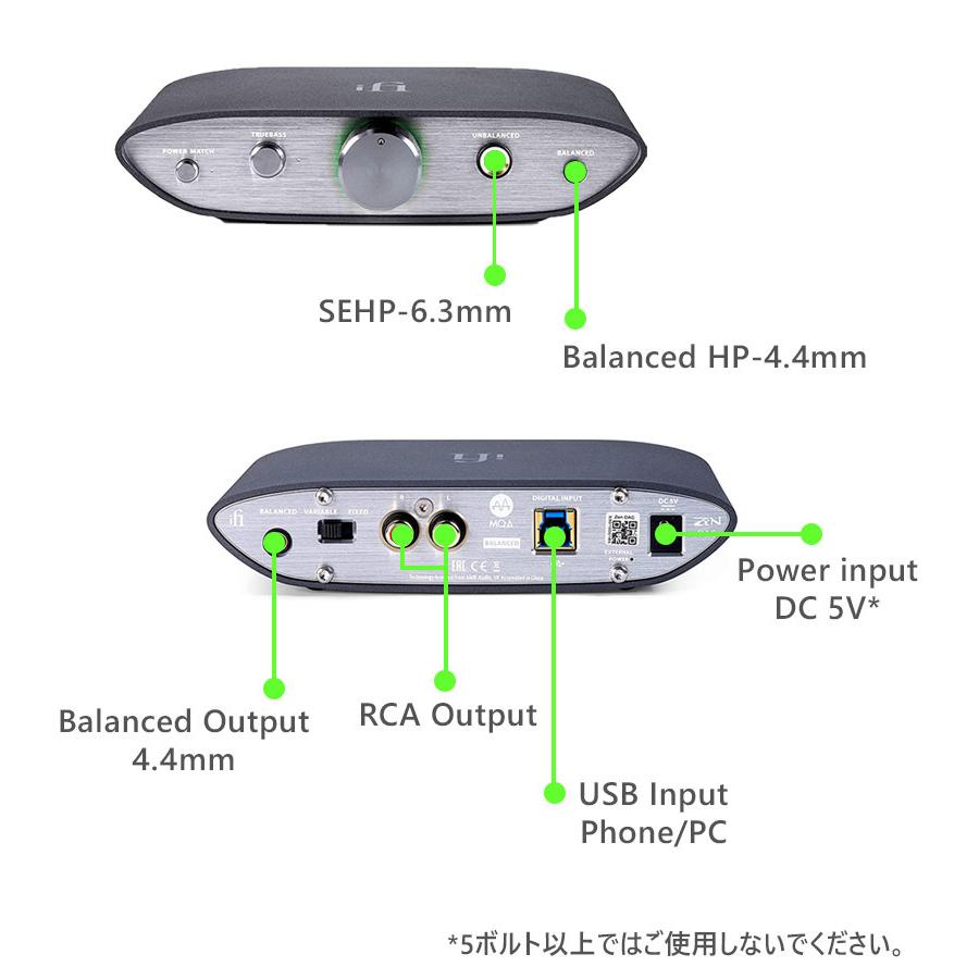ヘッドホンアンプ iFI-Audio ZEN-DAC ハイレゾ対応 ポータブル  
