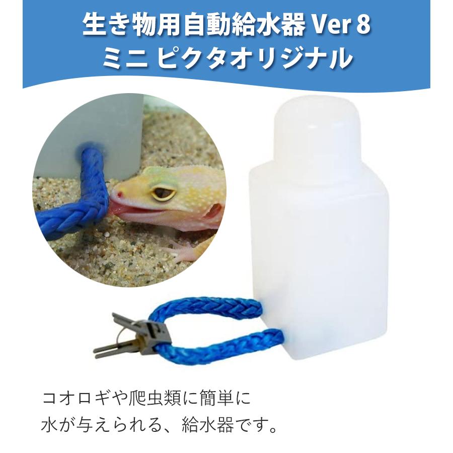 生き物用 自動給水器 Ver8 ミニ ピクタオリジナル 容量100cc コオロギ 爬虫類用 飼育用品 水やり器 昆虫 ライフスタイル 生活雑貨のmofu 通販 Paypayモール