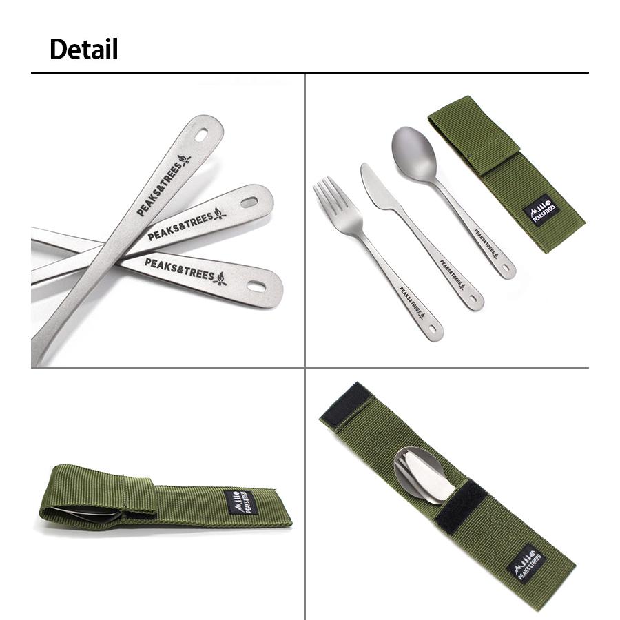 PEAKS＆TREES アウトドア 燕三条 カトラリーセット キャンプ チタン
