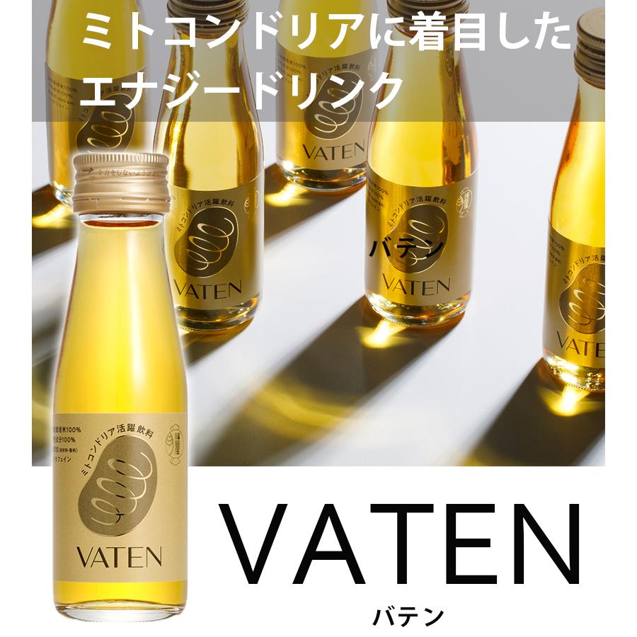 ミトコンドリア活躍飲料 VATEN バテン 100ml×10本セット 瓶入り 栄養ドリンク ノンカフェイン 健康食品 エナジードリンク 福光屋 保存料無添加 アミノ酸｜select-mofu-y｜02