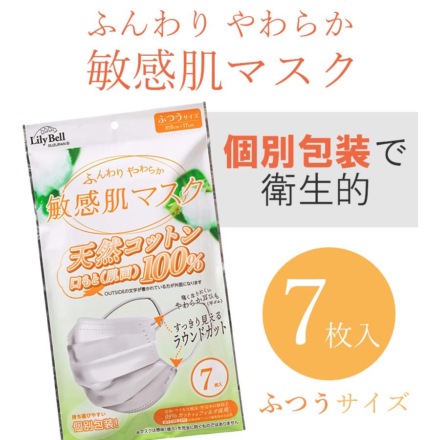 不織布マスク LilyBell 肌敏感 5枚 10袋セット×30個（300袋）