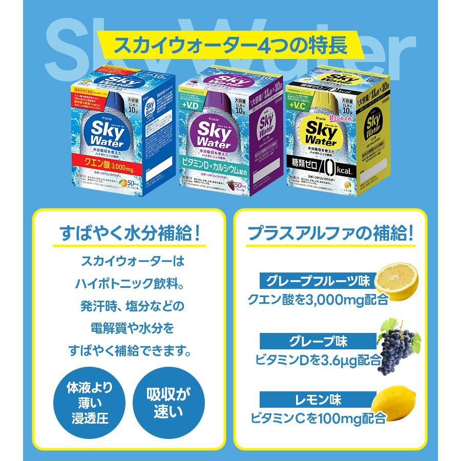 クラシエ スカイウォーター 選べる セット グレープ グレープフルーツ