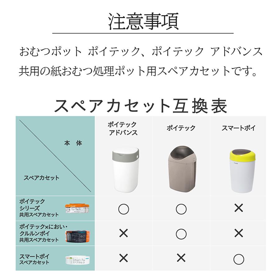 コンビ ポイテック カセット 共用スペアカセット 3個パック 防臭