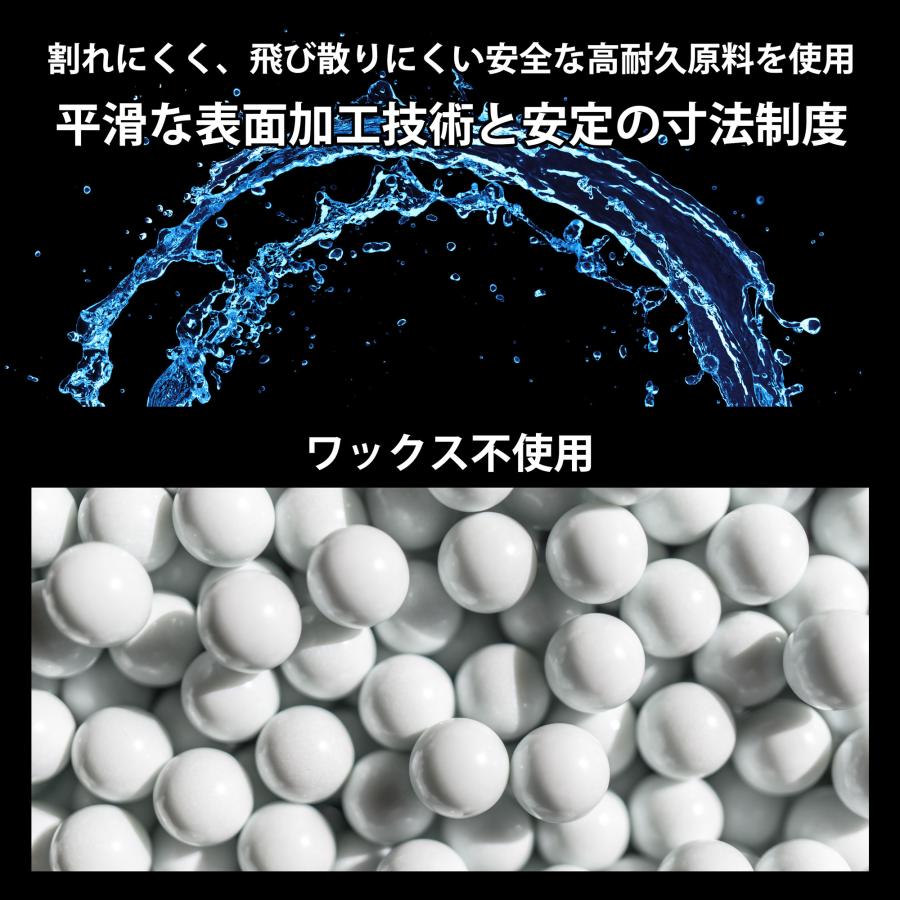 BB弾 銃 0.25g バイオ 3000発 遠距離 安定性重視 生分解性 スナイパー エアガン 白 ホワイト サバゲー 電動ガン 持ち運び 詰め替え 大容量 Bio Bullet｜select-mofu-y｜04