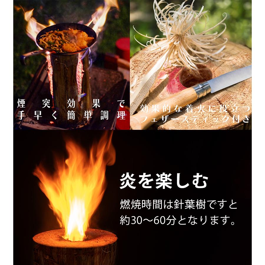 PEAKS＆TREES アウトドア キャンプ 焚き火 スウェーデントーチ ウッド