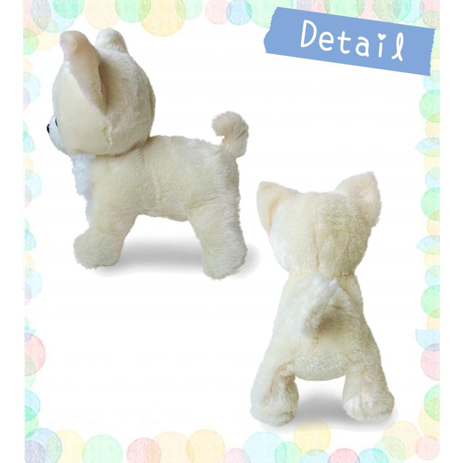 犬 ぬいぐるみ 小さい プレミアムパピー チワワ クリーム リアル