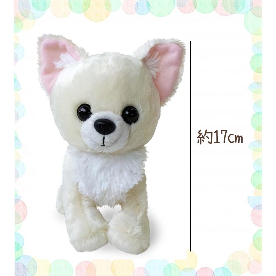 犬 ぬいぐるみ 小さい プレミアムパピー チワワ クリーム リアル