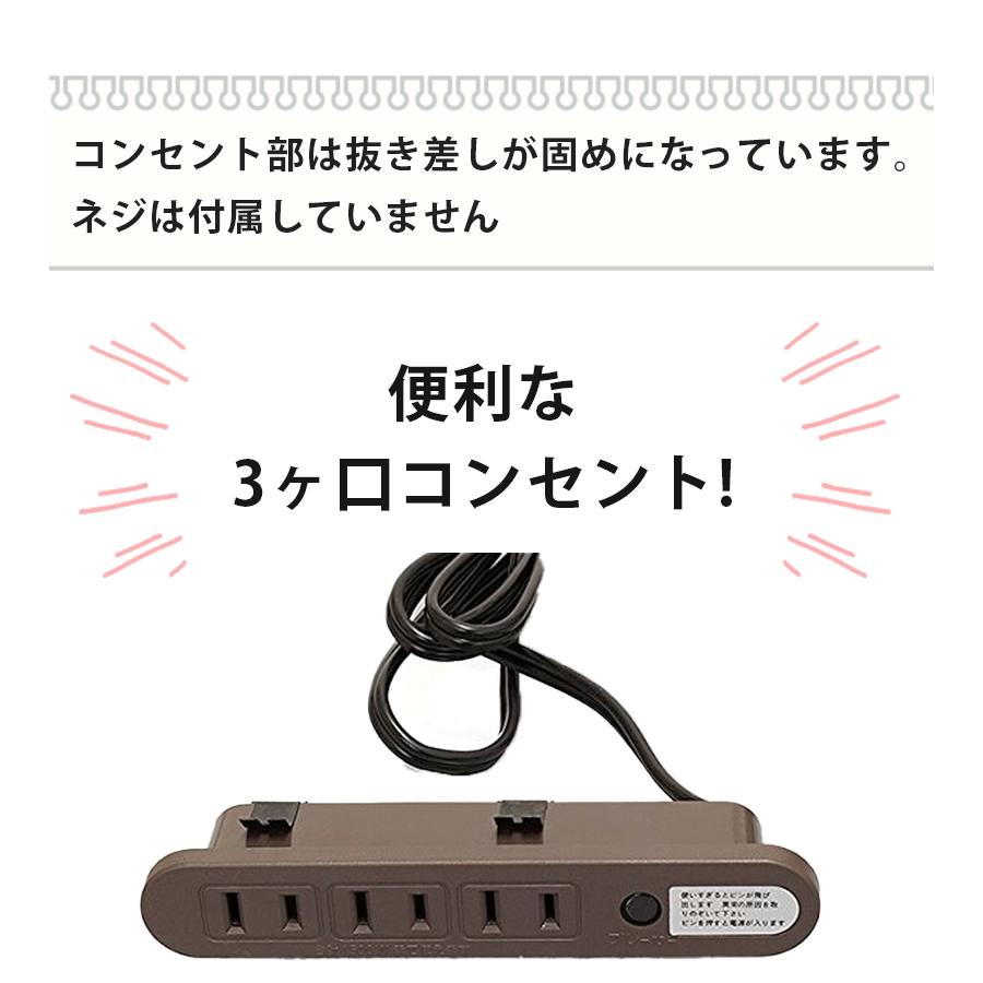 コンセント 3口 1.8m 1500w ブレーカー付 延長コード 電源タップ VFF
