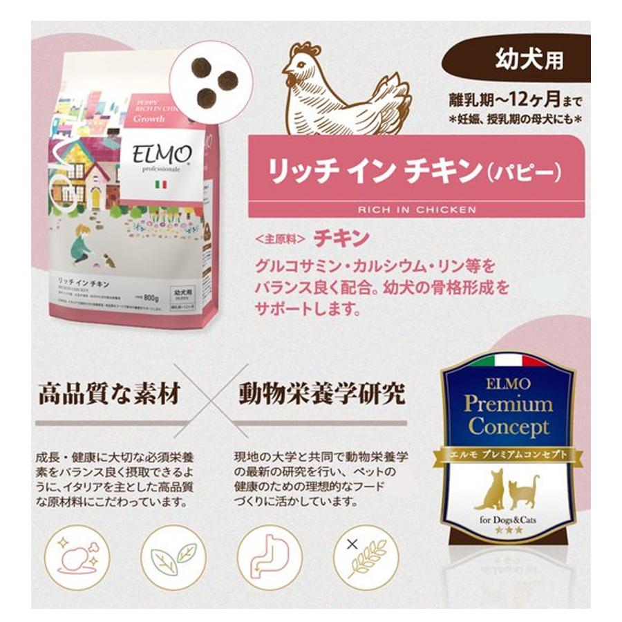 ELMO プロフェッショナルドッグフード チキン 3kg + 6袋セット Amazon.co.jp: ELMO エルモ プロフェッショナーレ パピー 幼犬用