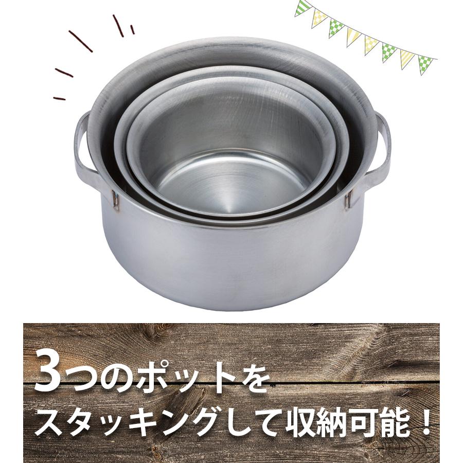 SOTO/ソト/ステンレスヘビーポット/鍋/アウトドア/BBQ/キャンプ/調理 キャンプ SOTO ステンレスヘビーポット7点 セット GORA ST950