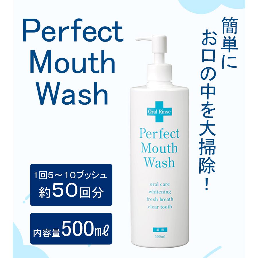 パーフェクトマウスウォッシュ 500ml 3本セット 洗口液 口内洗浄液