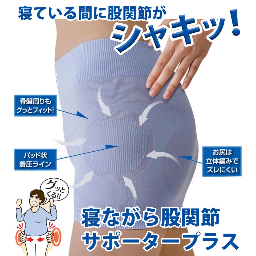 サポーター 股関節 寝ながら股関節サポータープラス M-Lサイズ L-LL