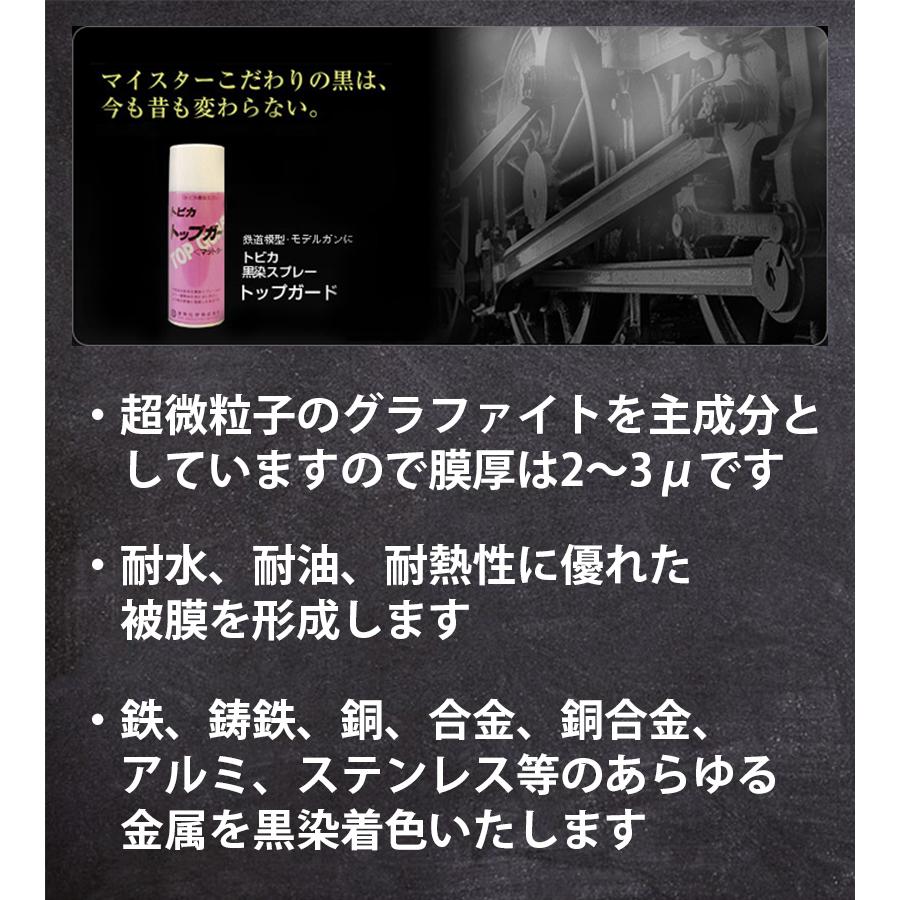 黒染め スプレー トップガードマットタイプ ワンタッチ式 鉄 銅 合金