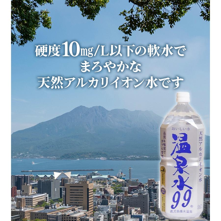 ミネラルウォーター SOC 超軟水 温泉水99 2L 6本セット 2000ml 国産