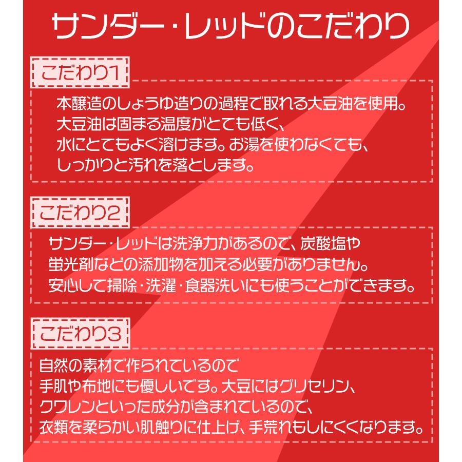 無添加 石鹸 洗剤 サンダーレッド 純粉石鹸 5kg せっけん 粉せっけん