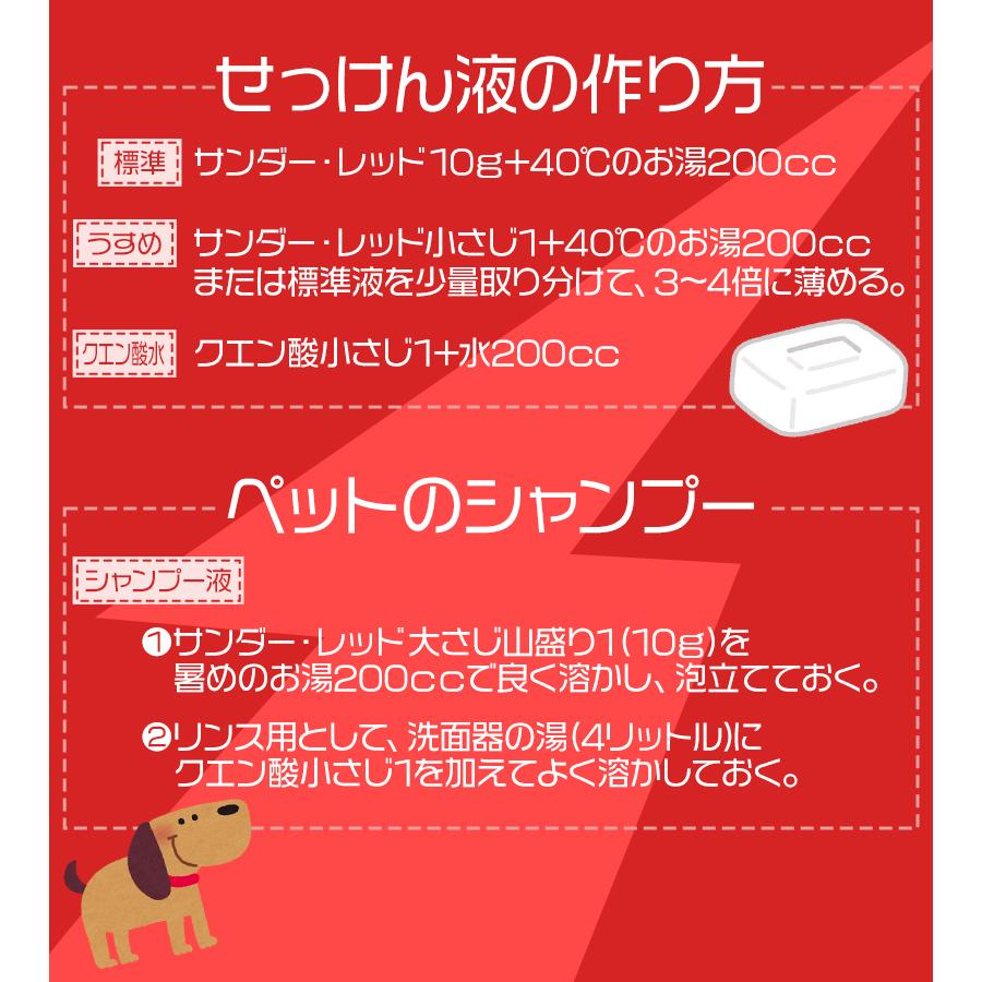 無添加 石鹸 洗剤 サンダーレッド 純粉石鹸 5kg せっけん 粉せっけん