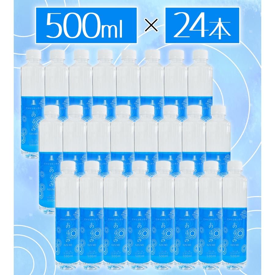 ミネラルウォーター 信州安曇野 天然水あずみ 500ml×24本 ペットボトル