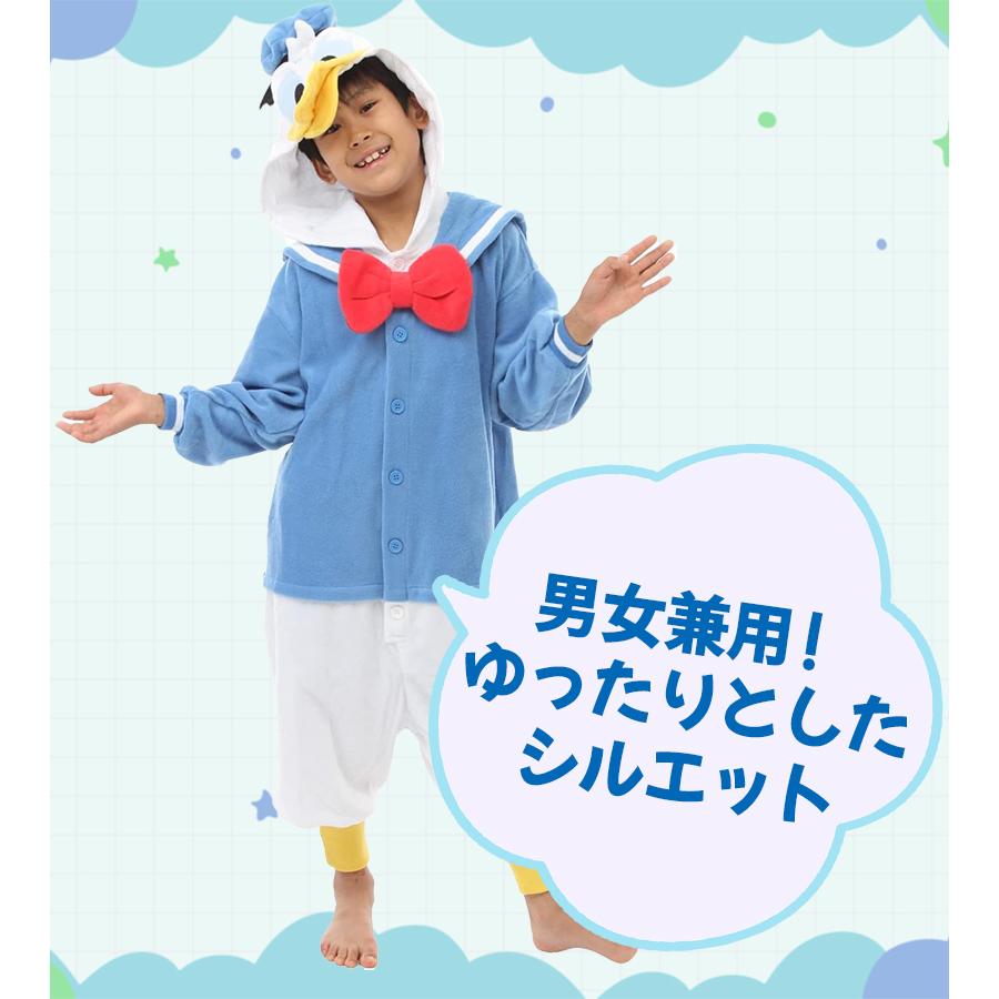 正規品】 SAZAC 着ぐるみフリース ディズニー ドナルド 子供用 110cm